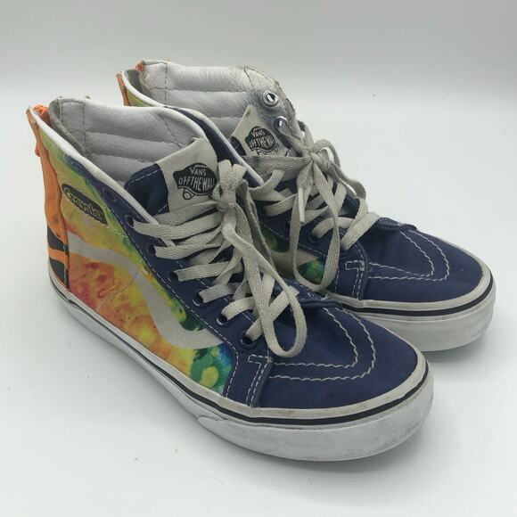 VANS X Crayola Collaboration Sk8-Hi High-Top Canvas Sneakers | Youth Size 1 - Picture 1 of 10
